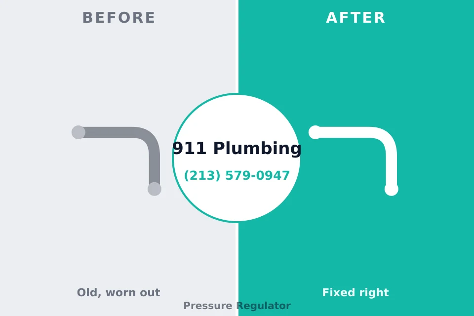 Before and after: plumbing repair Eastwood, LA